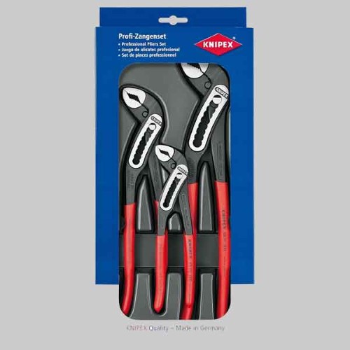 KIT PINZE REGOLABILI POLIGRIP 'ALLIGATOR' KNIPEX 3 Pezzi