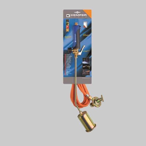 0459004-000-7616-jpg CANNELLO DA RISCALDO C/LEVA IN KIT KEMPER 63 cm - Bruciatore Ø 45 mm - Tubo 10 mt