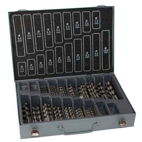 0482602-000-8184-jpg SERIE PUNTE 'FRESATE' PER FERRO 170 pezzi - 1÷10 mm x 0,50