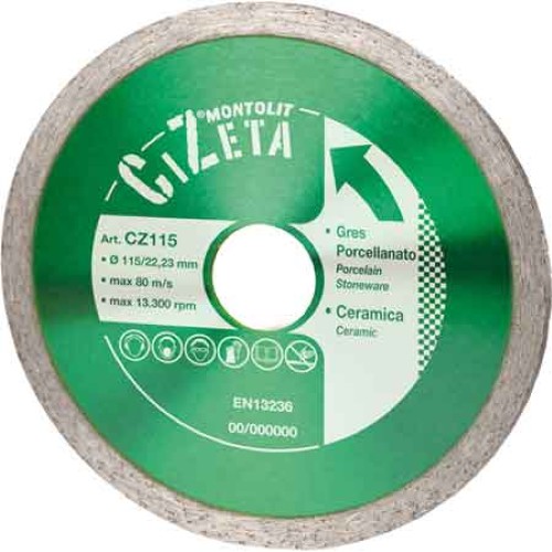 DISCO DIAMANTATO 'GRES PORCELLANATO/CERAMICA' MONTOLIT &Oslash; 115 mm
