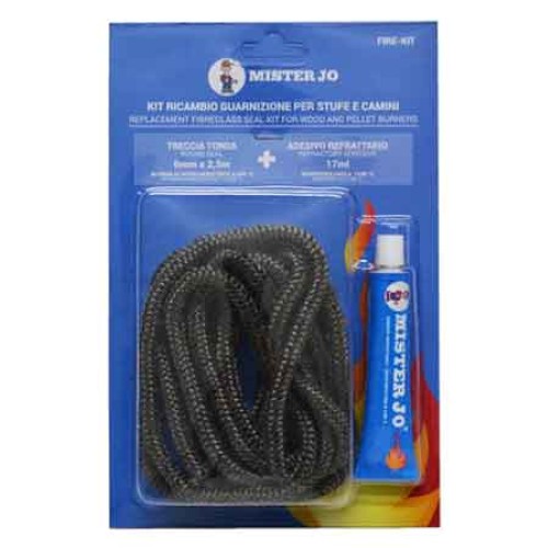 5009004-000-7890-jpg KIT RICAMBIO TRECCIA + SILICONE ALTA TEMPERATURA ml 60 - Ø 8x2,5 mt