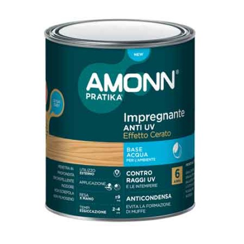 5752402-000-7835-jpg IMPREGNANTE ALL'ACQUA ANTI-UV EFFETTO CERA AMONN 0,75 lt - Trasparente