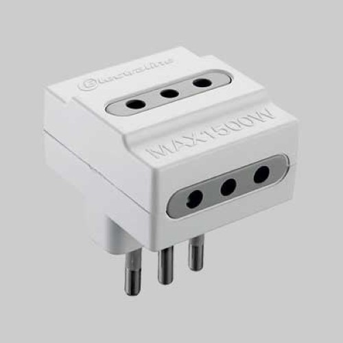 6774402-000-7786-jpg ADATTATORE TRIPLO 10A 2P+T - presa 10A 2P+T