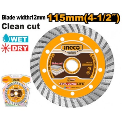 DISCO DIAMANTATO TURBO CORONA CONTINUA 115MM