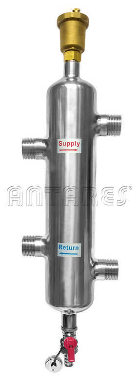COMP. IDR. INOX 400MM. 11/2"M.X11/2"M. C/A