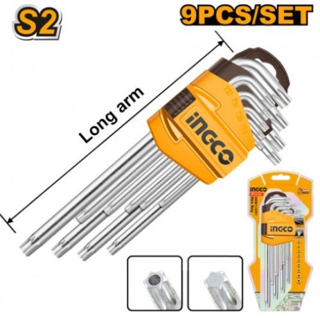 hhk13091-000-6249-jpg SET 9 CHIAVI TORX CON FORO LUNGHE