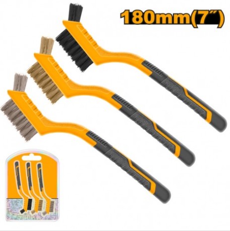hktwb10306-000-7384-jpg SET 3 SPAZZOLE ABRASIVE CON MANICO