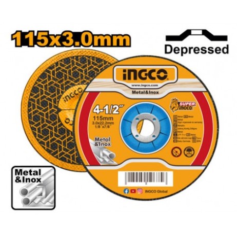 DISCO TAGLIO PER METALLO 115X3MM