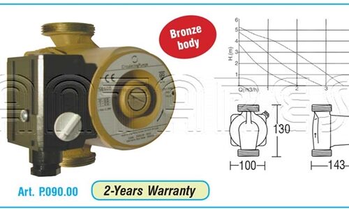 CIRC. BRONZO/OTTONE 130 - 6MT. - 11/2" RICIRCOLO SANITARIO