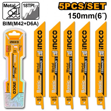 rsb922ef-000-6951-jpg SET 5 LAME RICAMBIO 150MM PER METALLO 18TPI