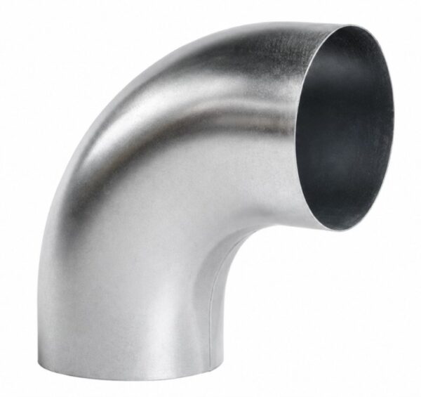 CURVA STAMPATA A 90&deg; D.200 B90 IN LAMIERA ZINCATA