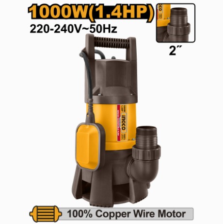 POMPA IMMERSIONE ACQUE SPORCHE 1000W