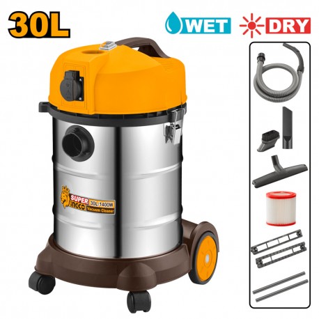 vc14301-000-8447-jpg ASPIRAPOLVERE SECCO E LIQUIDI INOX 1400W 30LT